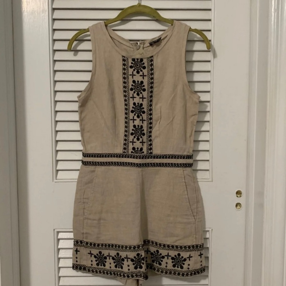 Embroidered Romper